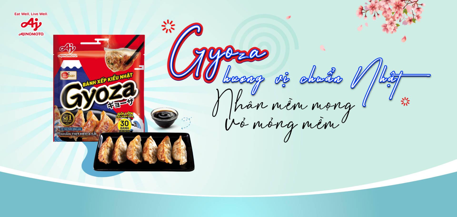 Bánh xếp kiểu Nhật Gyoza từ Ajinomoto Food Service cho nhà hàng Nhật